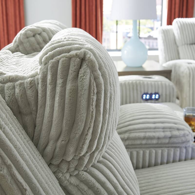 Signature Design by Ashley TwinBrooke Power Reclining Loveseat with Console - 78"W x 44"D x 42"H