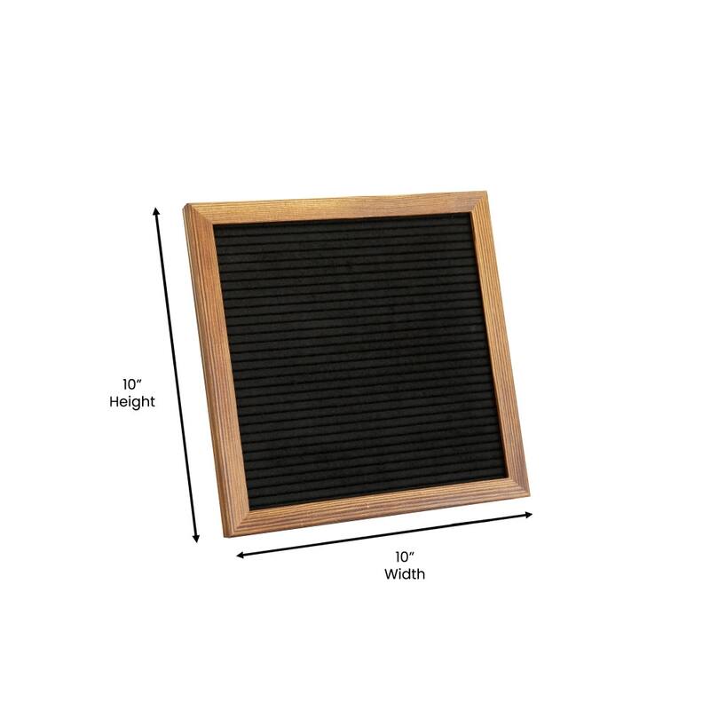 Wood Frame Letter Board with 389 PP Letters and Canvas Carry Bag