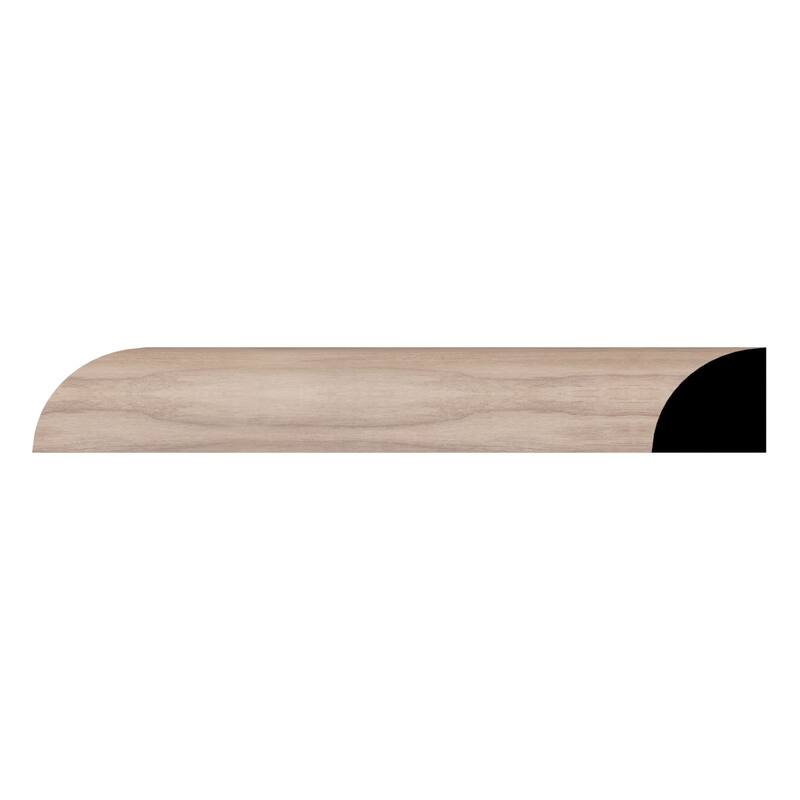 WM103: 1-1/16-in D x 1-1/16-in W x 96-in L Americraft Finger-Joint Pine Quarter Round Moulding - Walnut