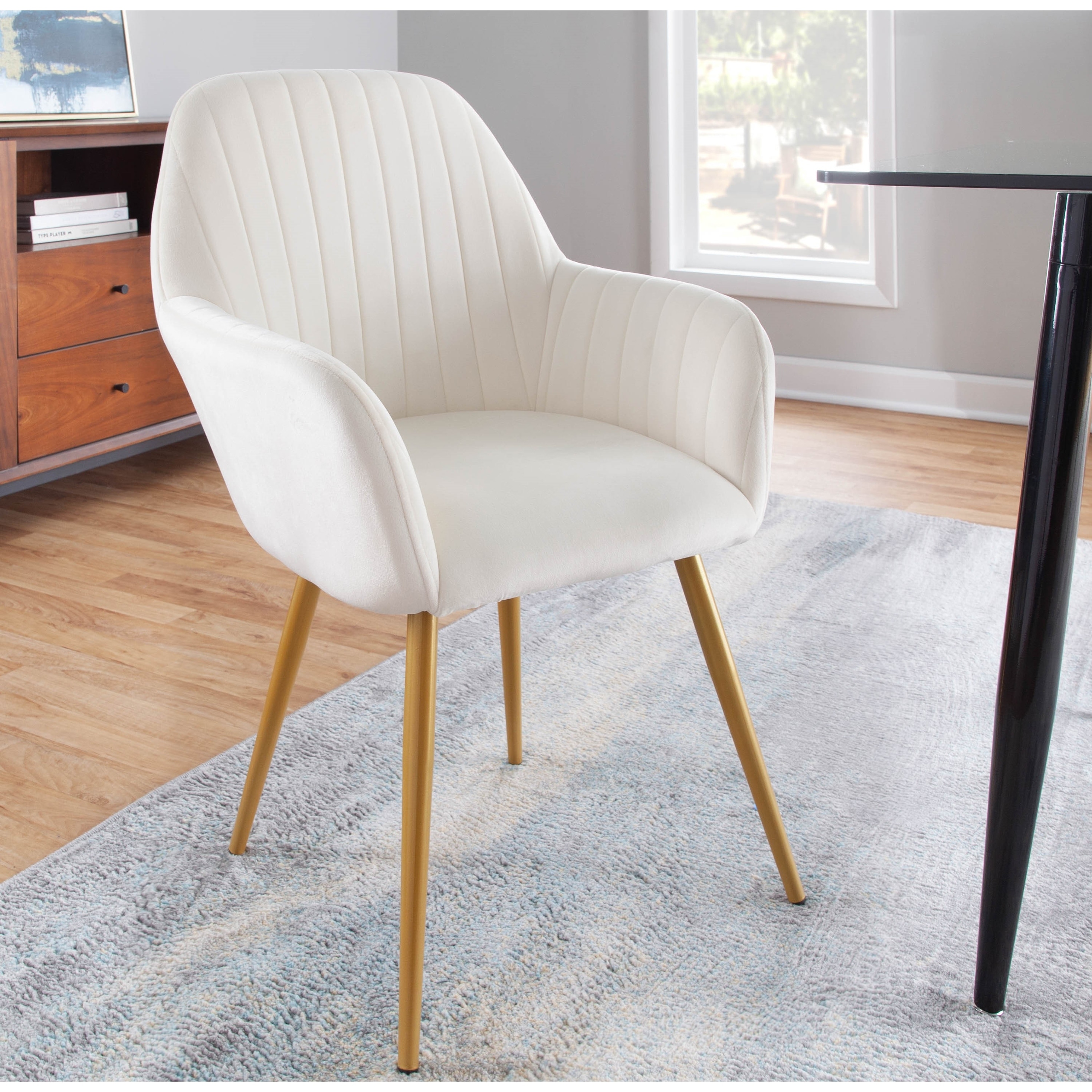 Silver orchid store velvet chair