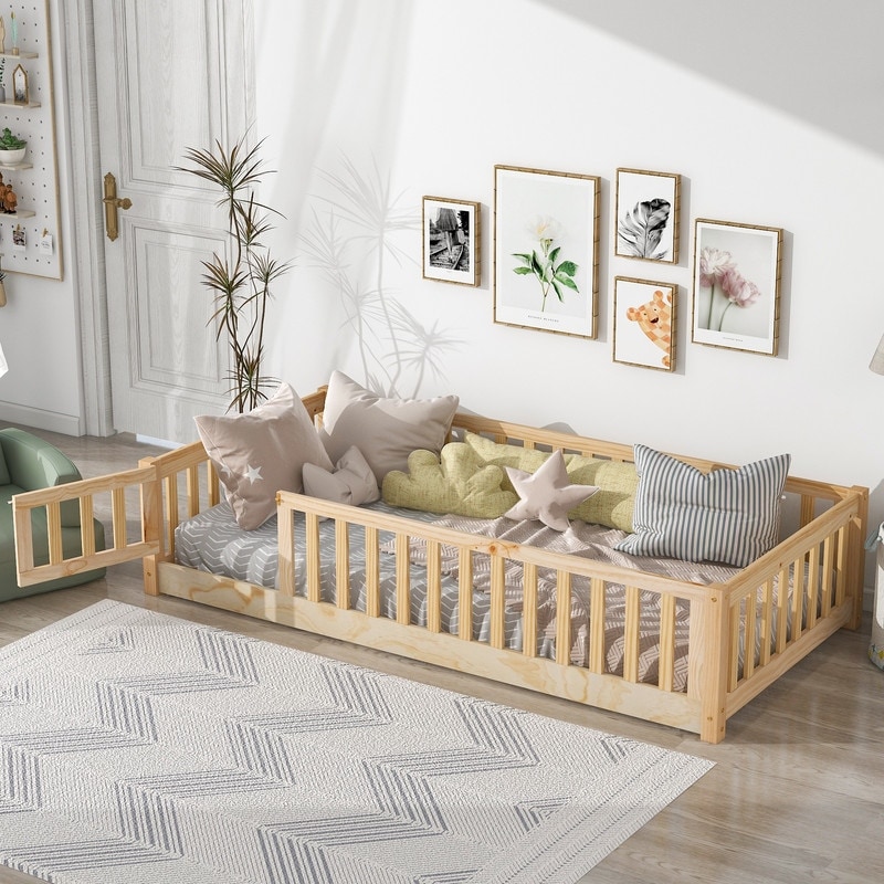 Queen size sales montessori floor bed