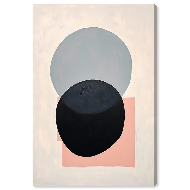 Wynwood Studio Canvas Abstract Furball Pet on the Cushion Gray and Modern & Contemporary Wall Art Canvas Print - 30 x 20