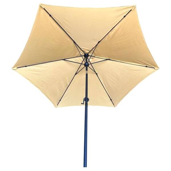 charcoal grey patio umbrella Crestlive Products 11 ft.Solar Lighted Cantilever Patio Umbrella in Dark  Gray Octagon Double Top Outdoor Umbrella w/ 350 lbs. Pull Rod Base