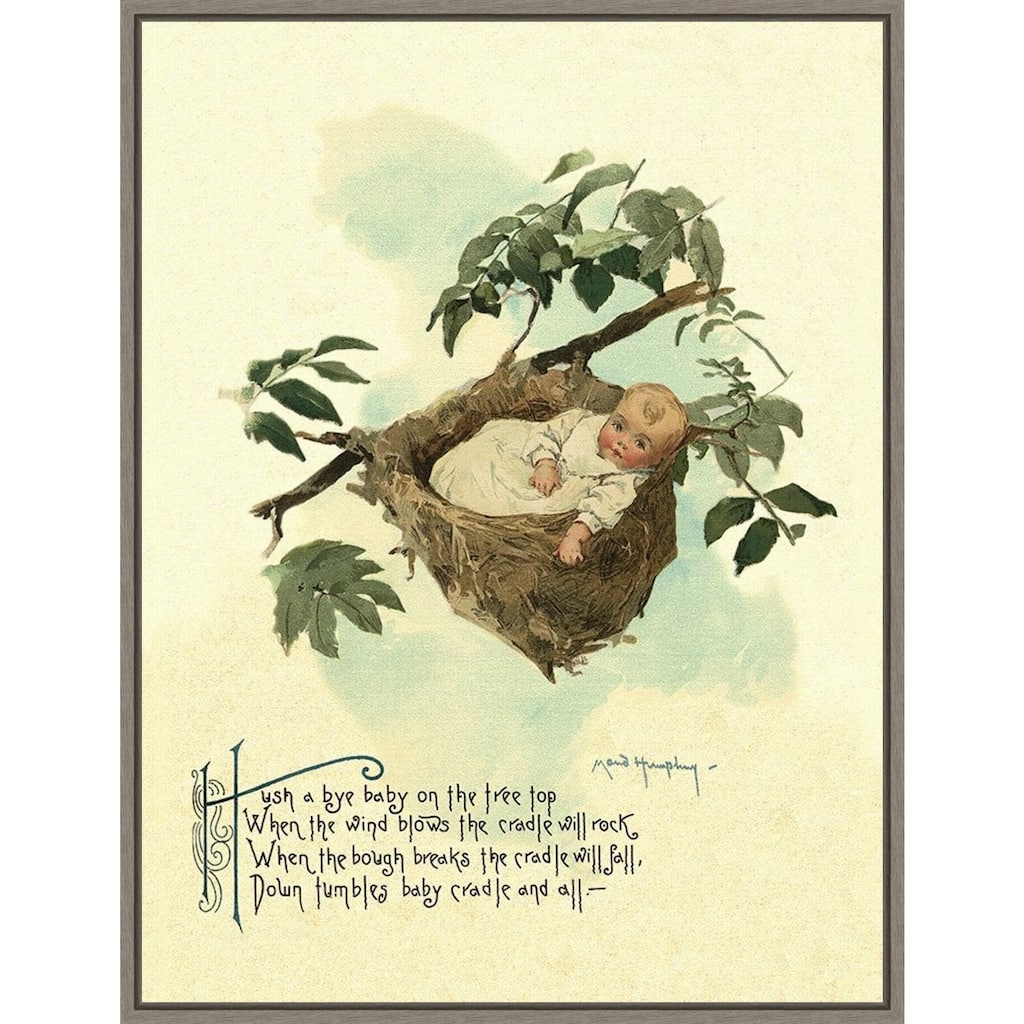 Nursery Rhymes Framed Canvas Art