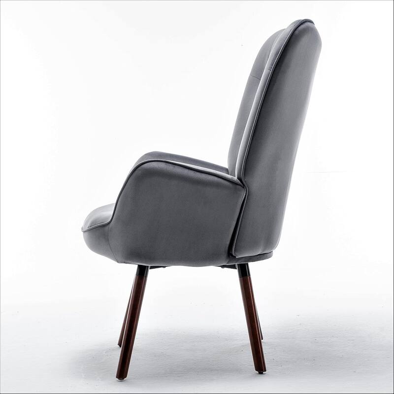 Kreedence 26.38" W Microfiber Accent Chair with Wing Back Design