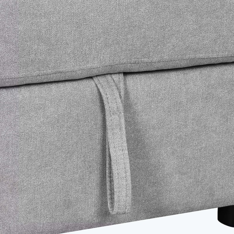 Classic and Cozy L-shape Pull-out Sleeper Sectional Sofa