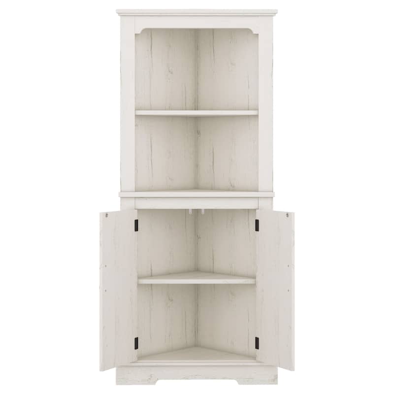 Tall Corner Cabinet with Doors