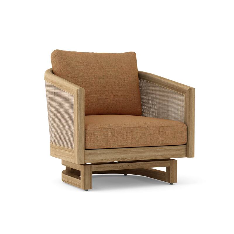 Catania Swivel Chair - Canvas Teak
