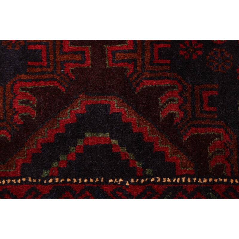 ECARPETGALLERY Hand-knotted Teimani Dark Navy Wool Rug - 3'8 x 6'1
