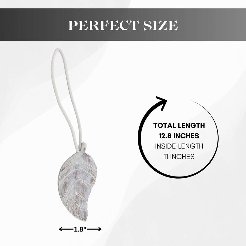 Wooden Leave Tieback With Magnet Sonora Small Size - 1 Tieback