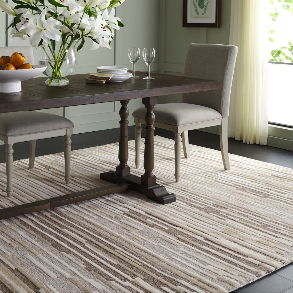 Martha Stewart by SAFAVIEH Dubica Rustic Stripe Wool Rug