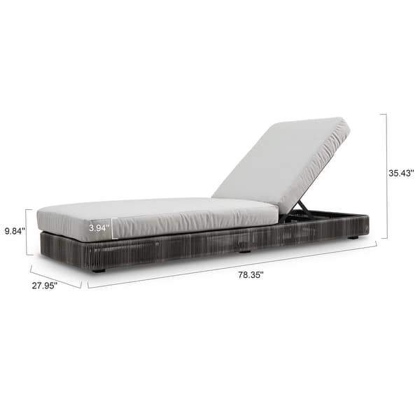 The Laze Moderno Outdoor Chaise Lounge (Set of 2)
