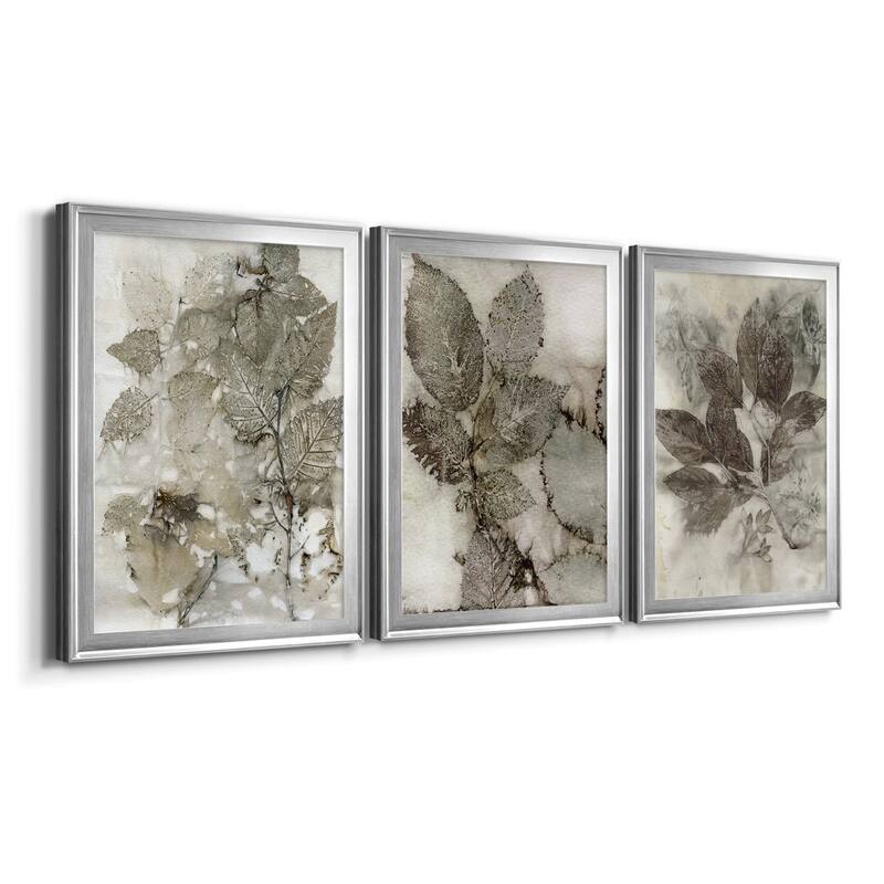Birch Leaves I Premium Framed Canvas - Ready to Hang - Multi-Color