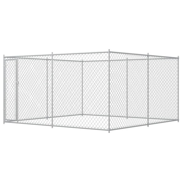 vidaXL Outdoor Dog Kennel 13.1'x13.1'x6.6'. Opens flyout.