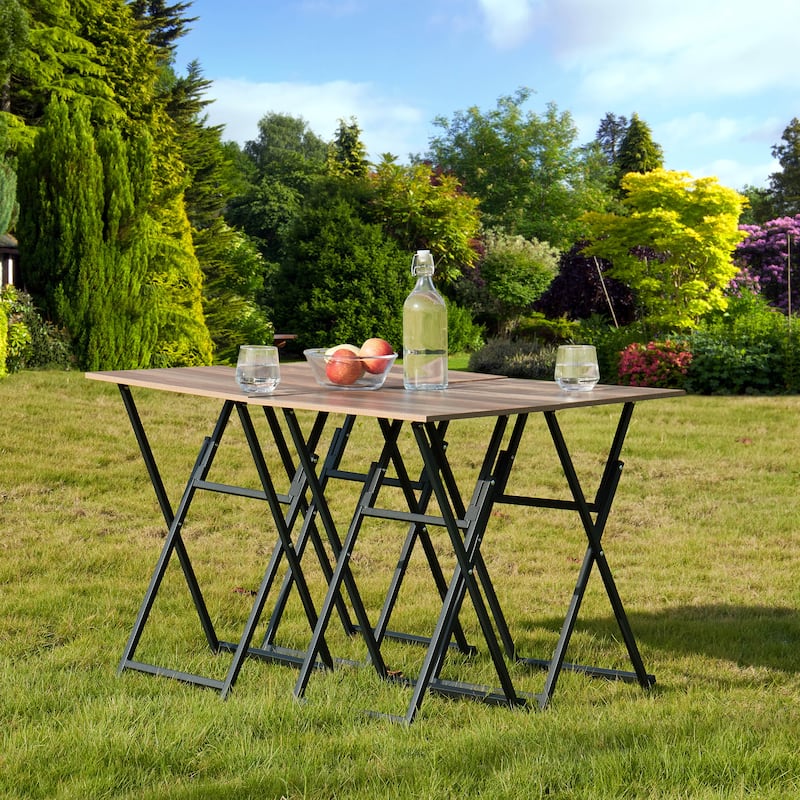 No Assembly Required TV Trays for Eating Set of 4 with Stand,Folding Snack Tray Table Set,Folding TV Dining Tables