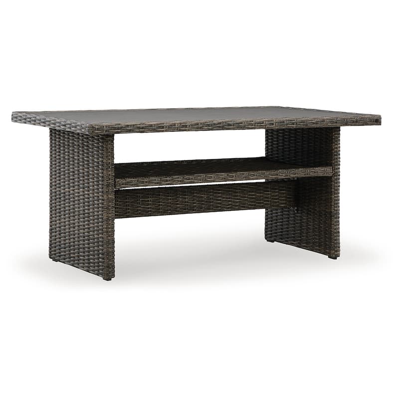 Signature Design by Ashley Brook Ranch Brown Outdoor Multi-use Table - 59" W x 35.5" D x 27.38" H