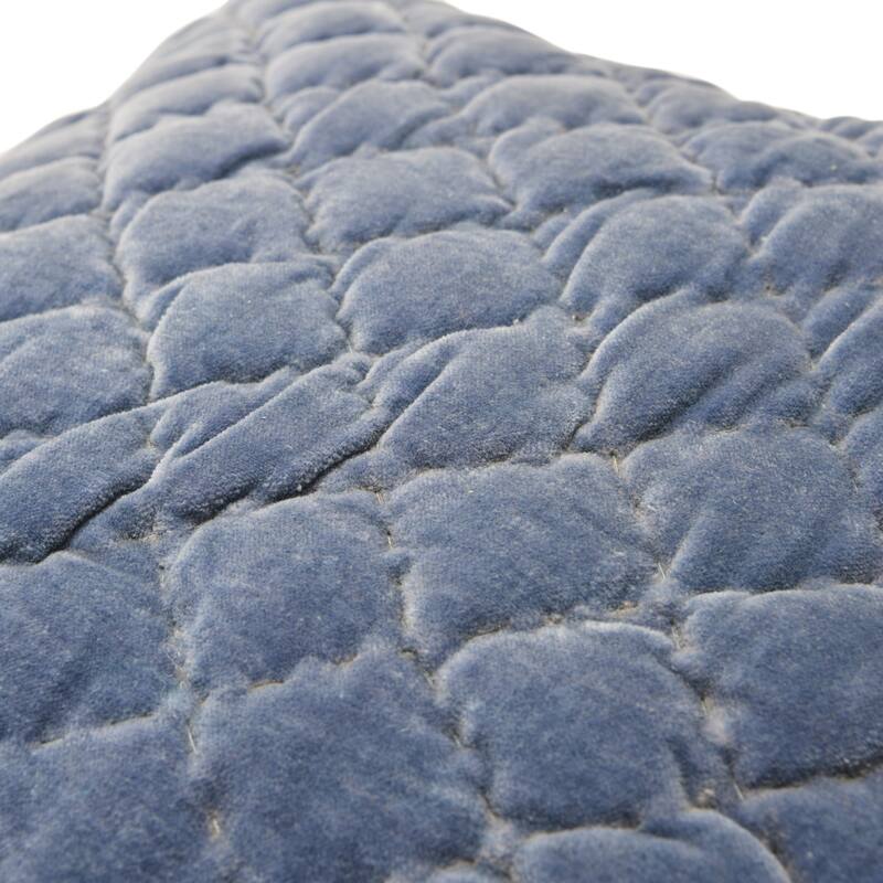 Square Quilted Velvet Pillow Cover