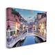 Stupell Traditional Venice Cityscape Canal Bridge Architecture Canvas ...