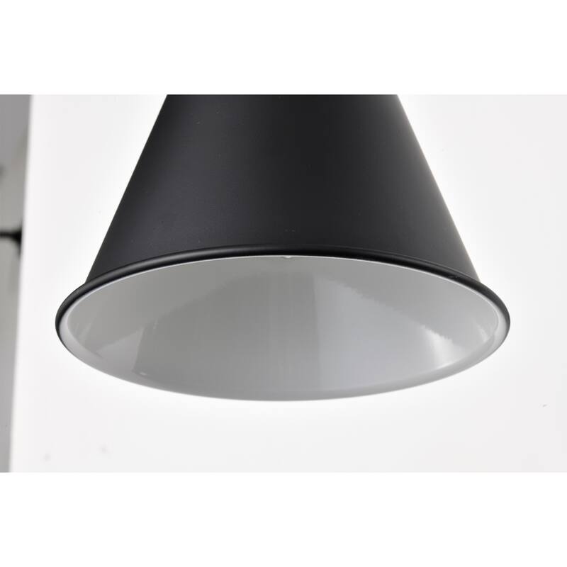 Esmerelda Wall Lamp Sconce Matte Black Swing Arm 1-light