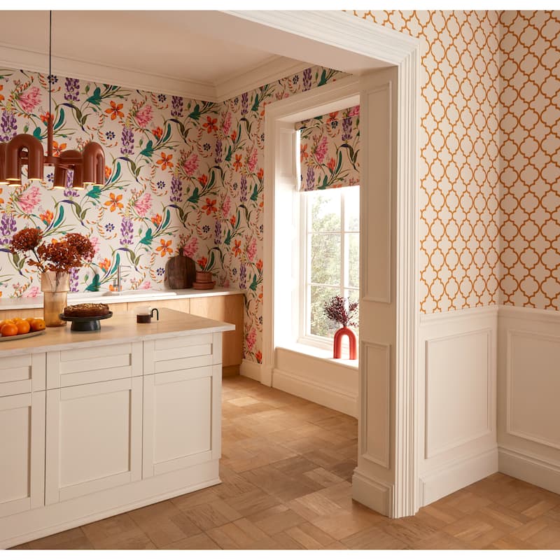 Graham & Brown Botanists Scroll Vivant Wallpaper