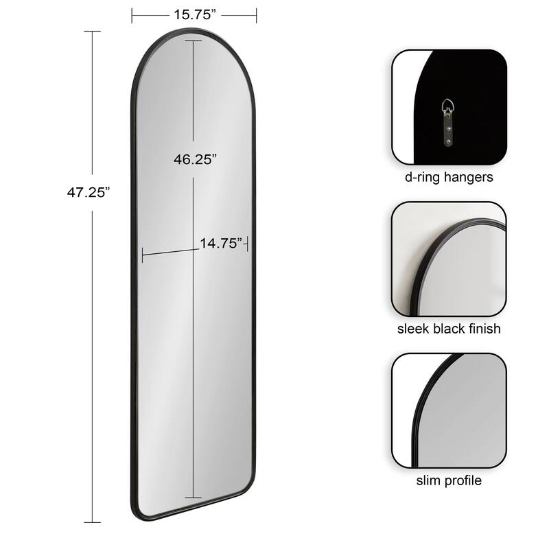 Kate and Laurel Caskill Framed Arch Wall Mirror