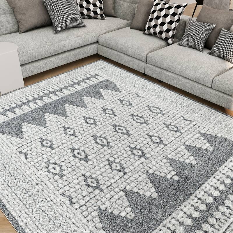 Monique Moroccan Diamond Indoor Area Rug