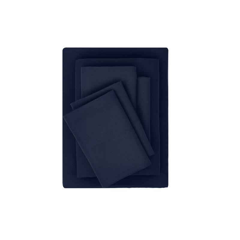 FUBU Solid Microfiber Sheet Set + Extra Pillowcases