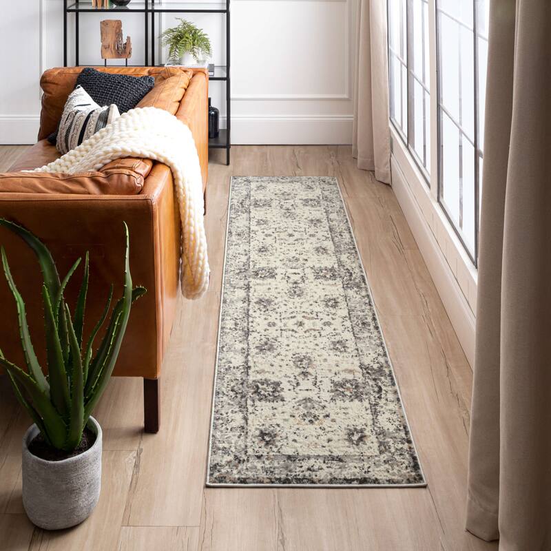 Mohawk Home Fredia Floral Ornamental Woven Area Rug