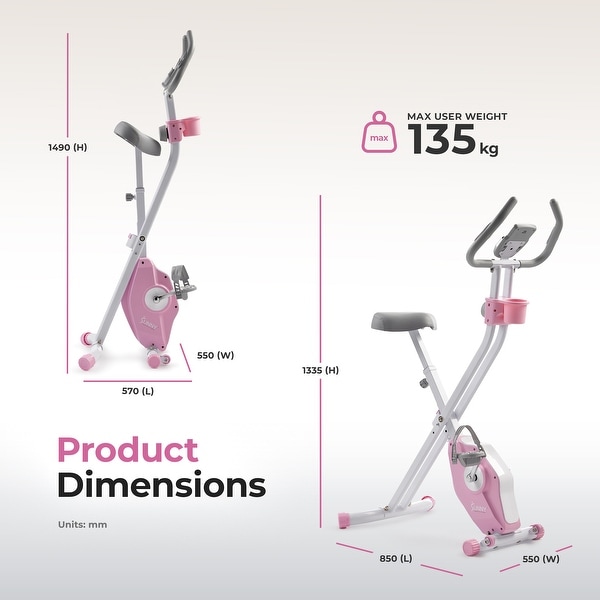 Sunny health discount and fitness pink