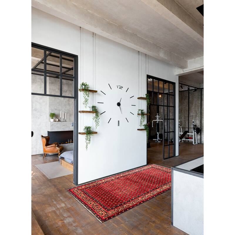 ECARPETGALLERY Hand-knotted Andelz Red Wool Rug - 3'11 x 6'5