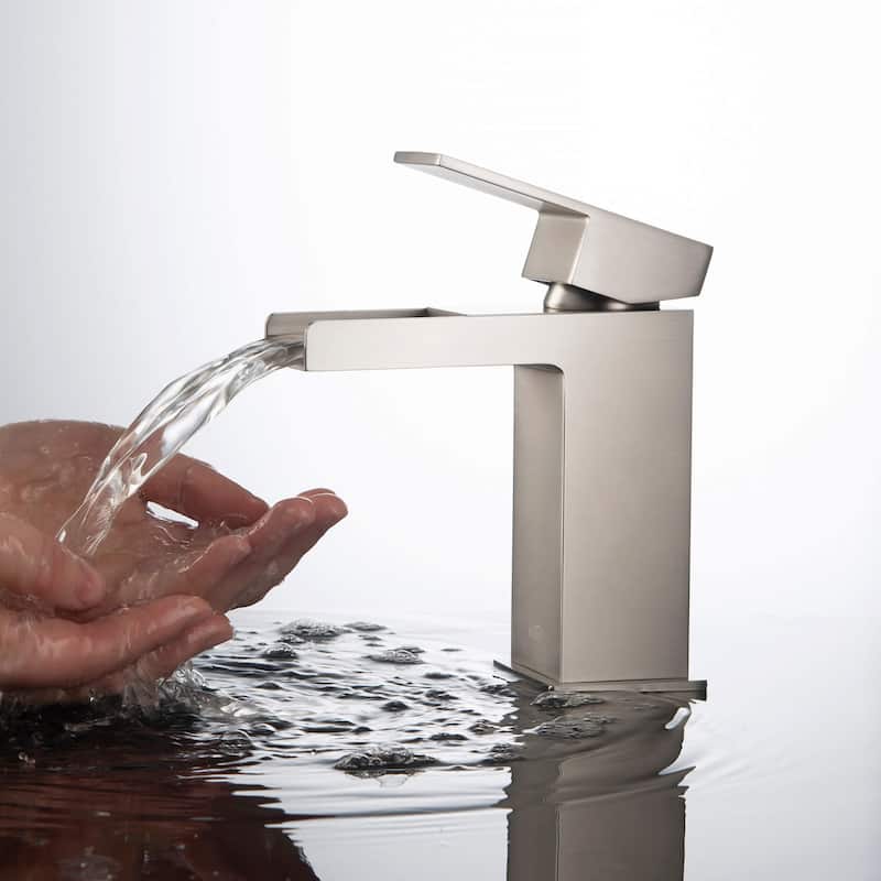 Waterfall Single Handle Bathroom Vanity Sink Faucet