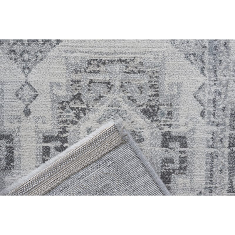 Winnie Ivory, Gray, and Beige Olefin Area Rug - 9' x 12'