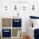 preview thumbnail 3 of 4, Sweet Jojo Designs Navy Blue White Anchors Away Collection Wall Decor Art Prints (Set of 4) - Let Your Dreams Set Sail