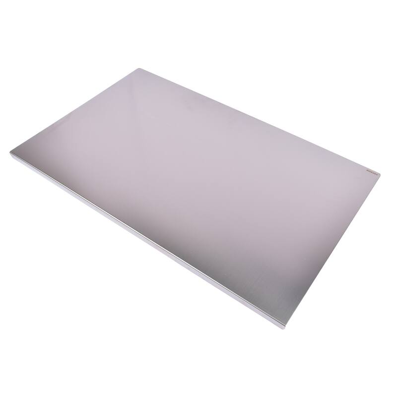 Heavy Duty Multi-Purpose Stainless Steel Cutting Board with Non-Slip L-Edge for Vegetables and Dough