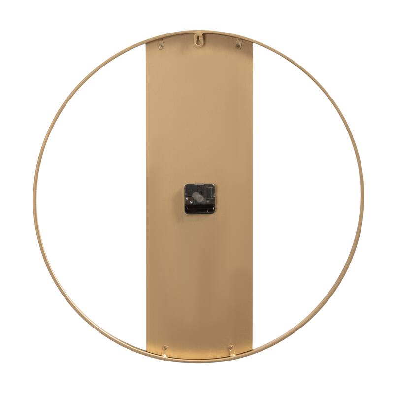 Kate and Laurel Ladd Round Numberless Wall Clock