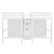 preview thumbnail 13 of 23, Double Loft Beds with Wardrobes and Staircase，Twin Size