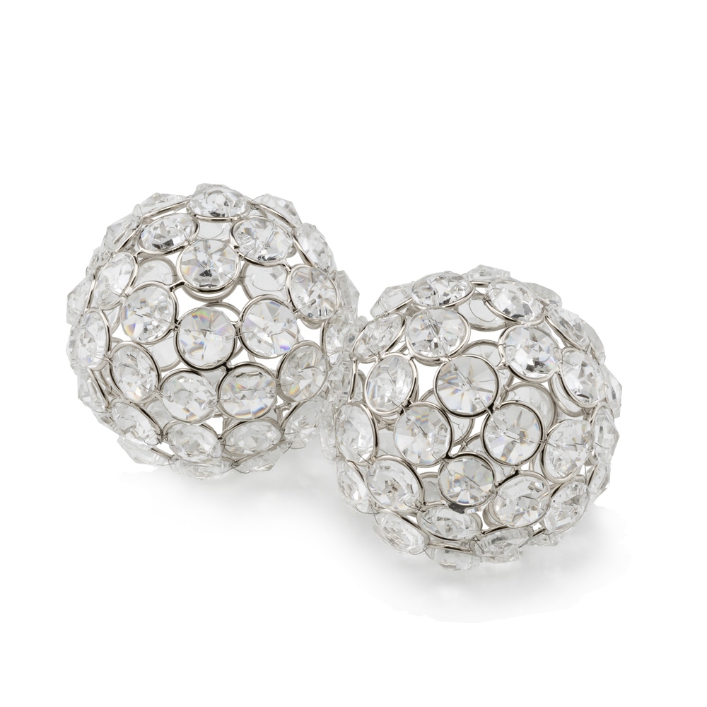 Silver store decorative balls