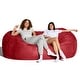 preview thumbnail 49 of 49, Jaxx 7ft Oversized Bean Bag Couch – Extra Large 3-Seat Floor Sofa with Washable Cover Play Rooms, Living Rooms & Basements