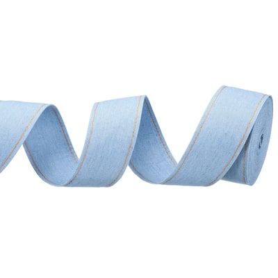 Denim Ribbon, 1 Roll 5.5 Yard Craft Strip
