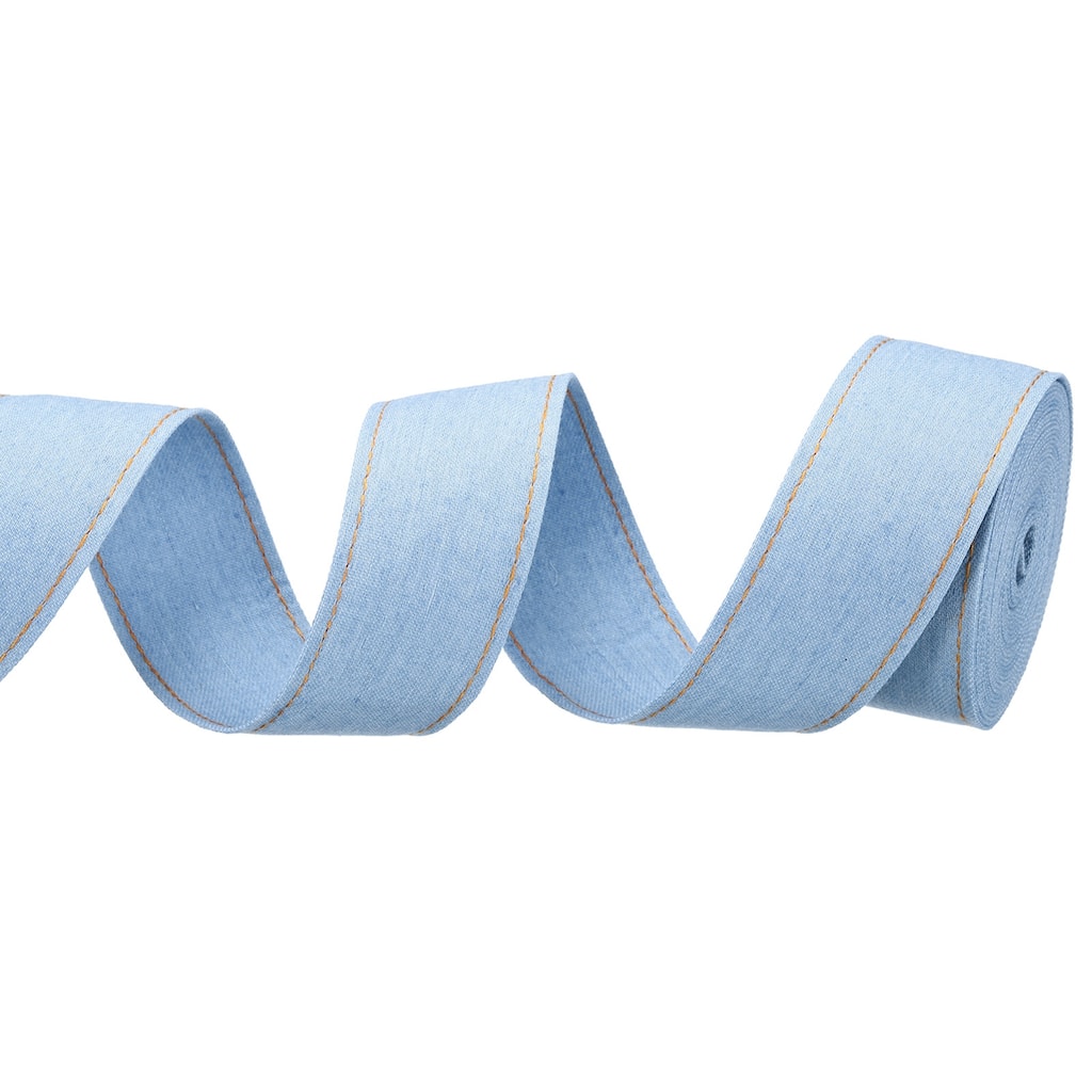 Denim Ribbon, 1 Roll 5.5 Yard Craft Strip