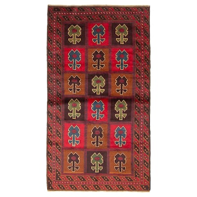 ECARPETGALLERY Hand-knotted Teimani Brown Wool Rug - 3'4 x 6'1