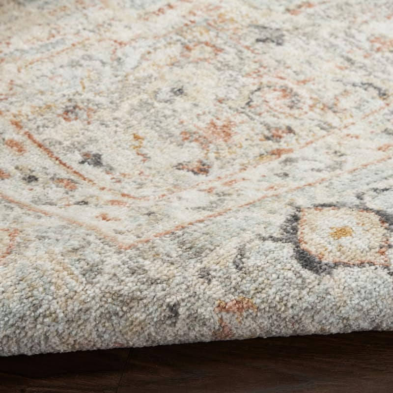 Nourison Oushak Home Indoor Grey Persian Area Rug