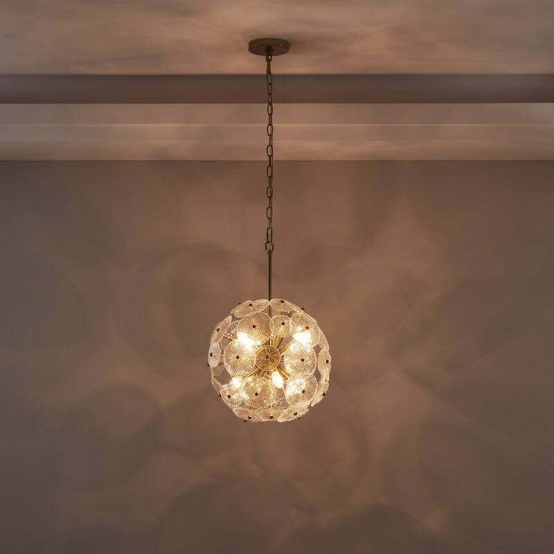 KAWOTI 6-Light Dimmable Sputnik Sphere Chandelier Pendant Lights - W16.5" * H 63.25"