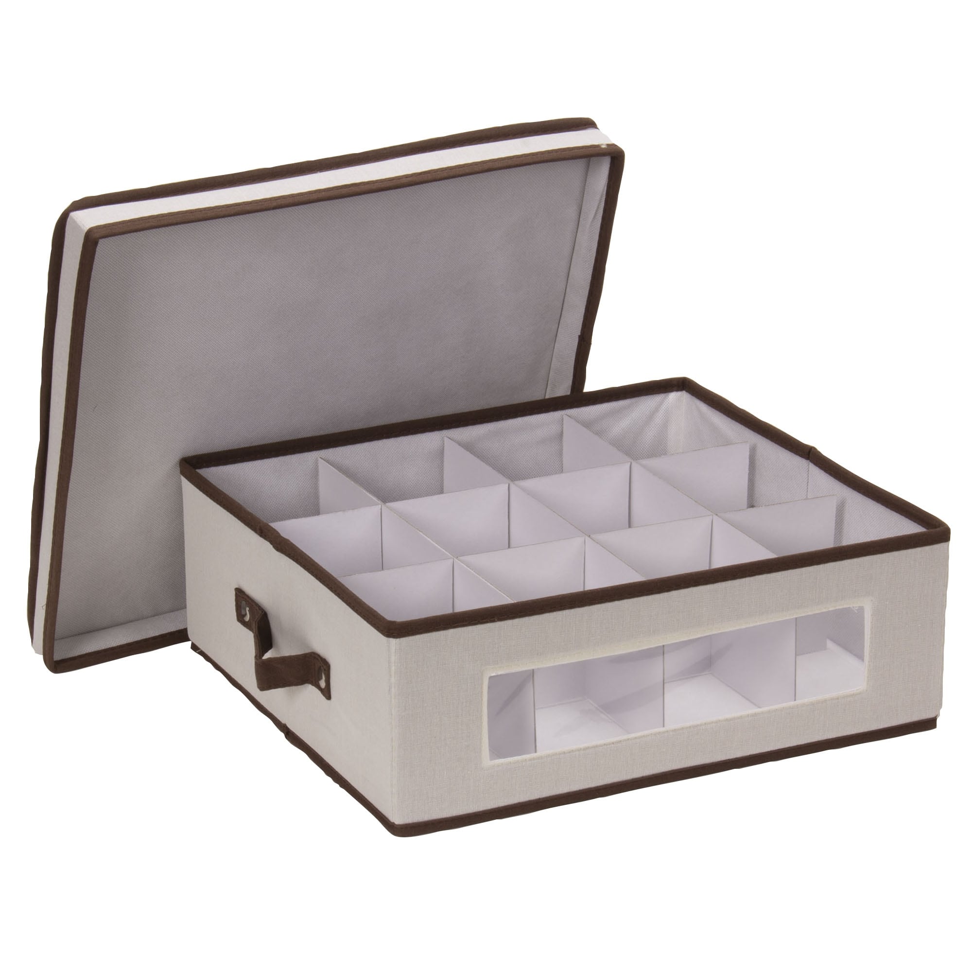 Flute Storage Box with 12 Compartments