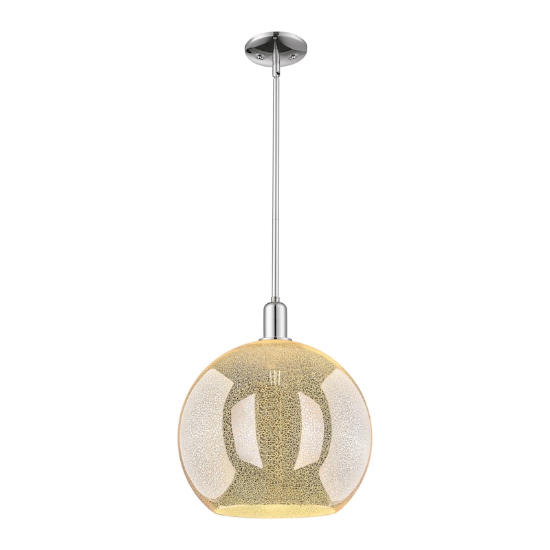 Innovations Lighting Endless Possibilities Arcadia - Athens - 1 Light 14" Stem Hung Mini Pendant - Mercury/Polished Chrome