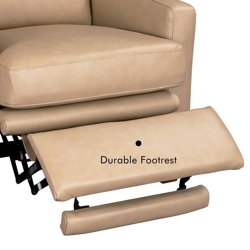 Genuine Leather Recliner Sofa 33" Triple-Motor Power Zero-Wall Reclining Couch with USB&USB-C Port