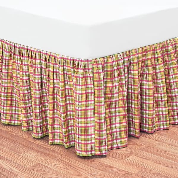 Hot Pink Plaid Bed Skirt Bed Bath & Beyond 36553590