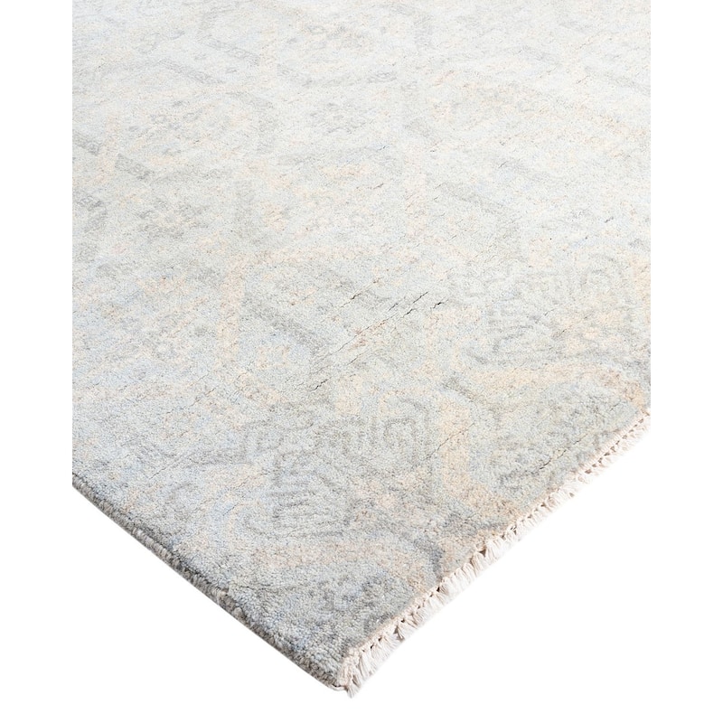 Ikat One-of-a-Kind Hand-Knotted Area Rug, Beige - 8' 3" x 10' 3"