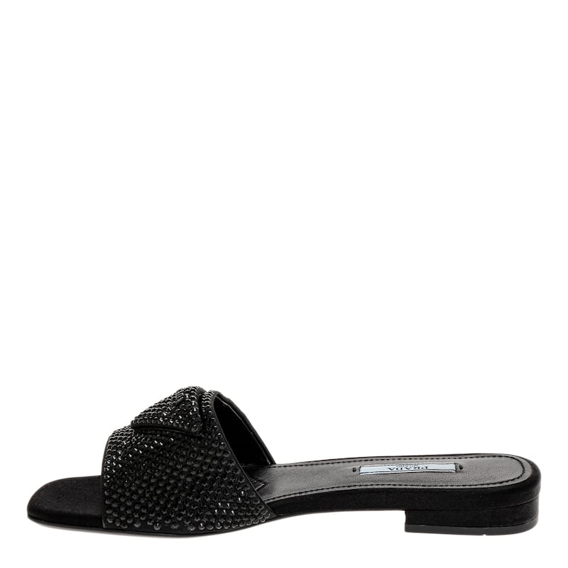Prada Crystal Embellished Slide
