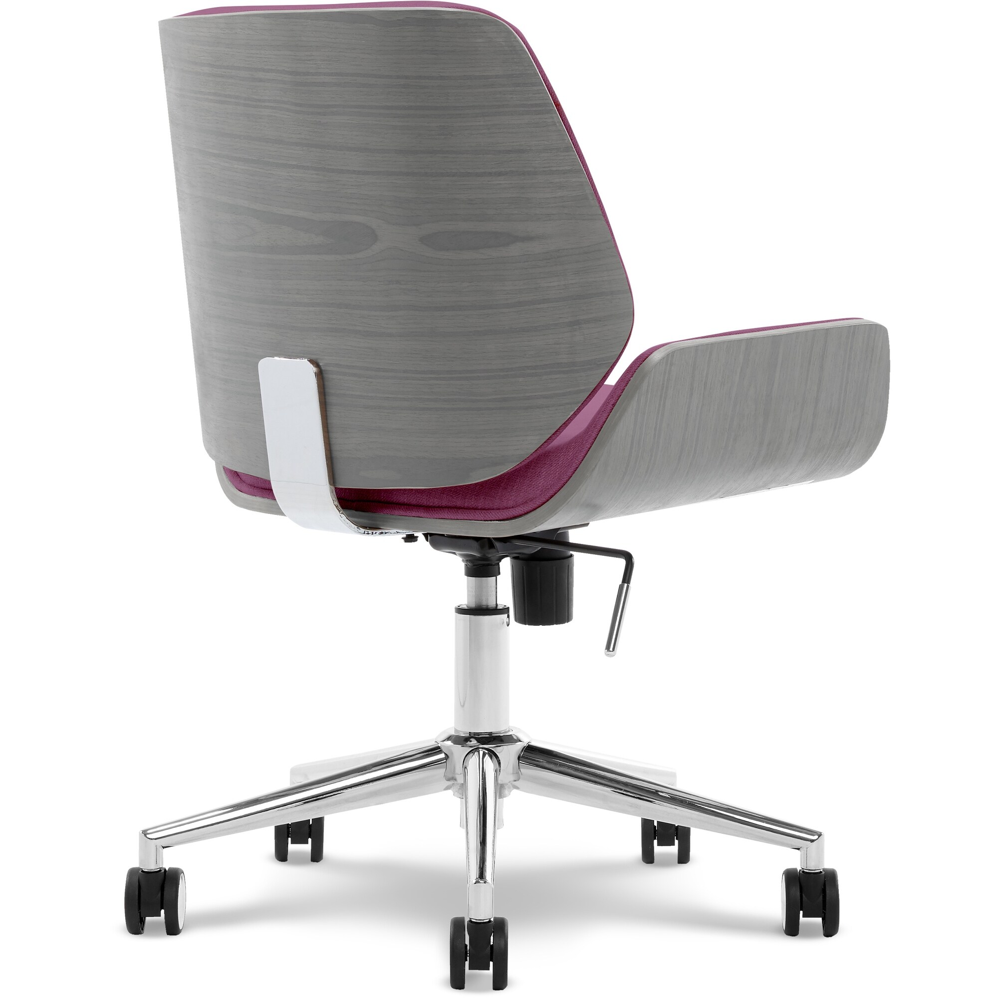 Elle Decor Ophelia Modern Office Chair Stylish Bentwood Frame